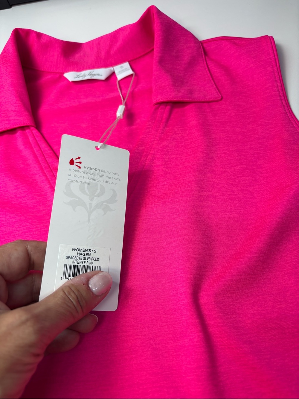 Lady Hagen women’s Sleeveless Golf Polo Pink NWT Tennis Pickleball Casual Sport - Picture 4 of 12